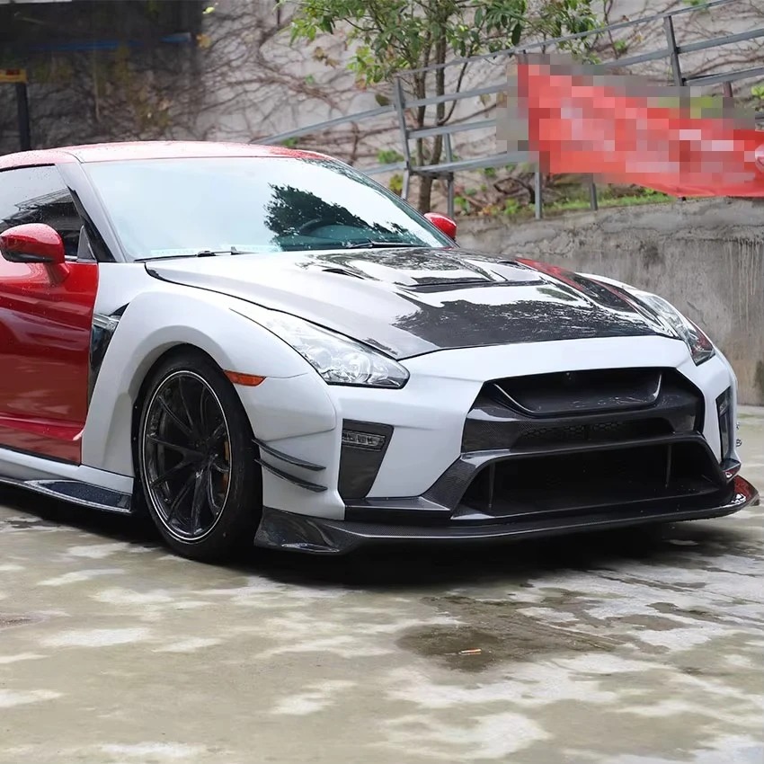 Upgrade Vari Style Half  Carbon Fiber Fender Flares For  GTR R35 Body Kit 2008-2019